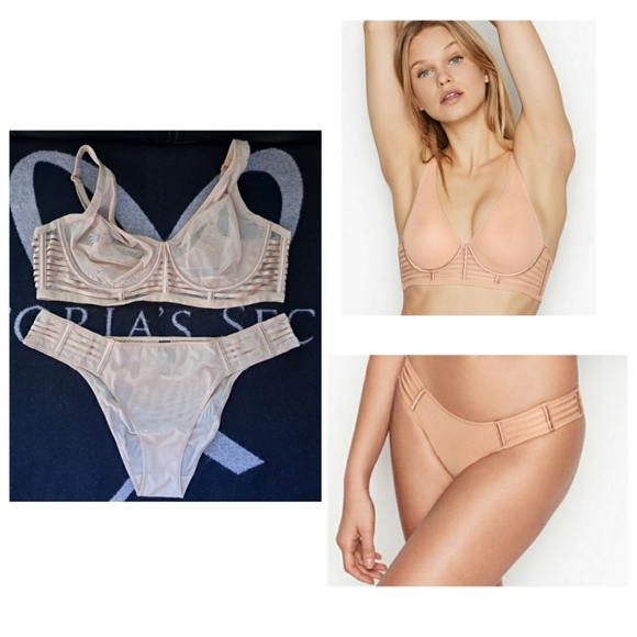 VS Luxe Lingerie Set (38D,XL) NWT